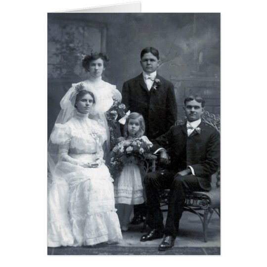 Great grandparents wedding card