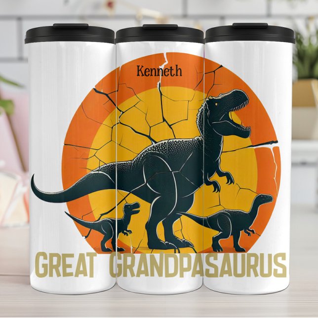 Great Grandpasaurus: Dino Wisdom, Family Roar Thermal Tumbler (Creator Uploaded)