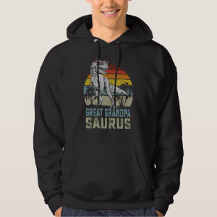 Great Grandpasaurus Rex Dinosaur Grandpa Saurus Fa Hoodie