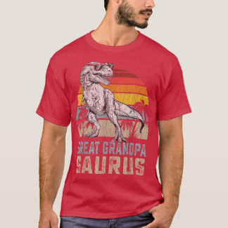 Great grandpasaurus T Re Dinosaur Grandpa Saurus F T-Shirt