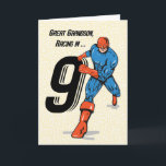 Great Grandson 9th Birthday Superhero Card<br><div class="desc">In just a few days time,  it will be a day of celebration as your beloved great grandson finally turns nine years old. You should be ordering this card now to give him on the day of his 9th birthday.</div>