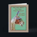 Great Grandson, Birthday, Laughing Llama Card<br><div class="desc">I’ve never been able to look at a llama without smiling and so,  hopefully,  this little llama will bring a smile along with the birthday greeting card.</div>