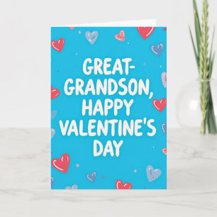 Great Grandson Happy Valentines Day Card