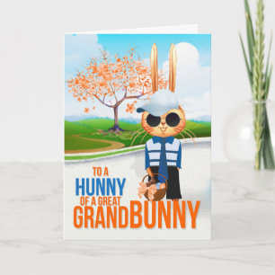 Great Grandson Hunny of a Grand Bunny Easter Holiday Card