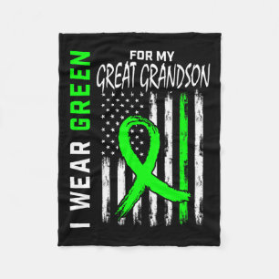 Great Grandson Kidney Disease Cerebral Palsy Aware Fleece Blanket
