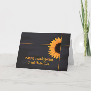 Great Grandson Thanksgiving Card