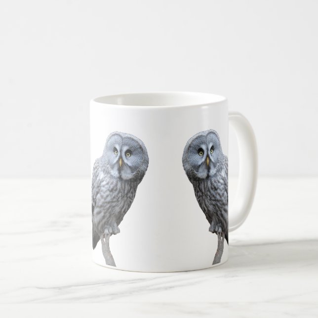 Great Gray Owl Coffee Mug (Front Right)