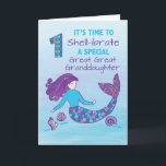 Great Great Granddaughter 1st Birthday Sparkly Card<br><div class="desc">Your baby great great granddaughter will soon be turning one. This card your can give her to serve as a keepsake for her as a reminder of how fun her very 1st birthday was. Ready your copy of this card now.</div>