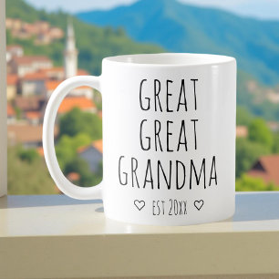 Great-Great Grandma Custom Pregnancy Announcement Coffee Mug