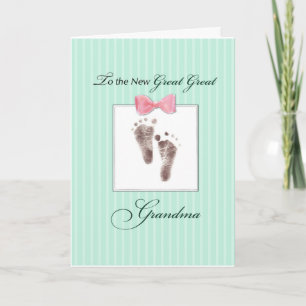 Great Great Grandma of Great Great Granddaughter Card