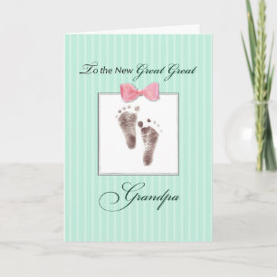 Great Great Grandpa of Great Great Granddaughter Card