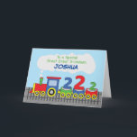 Great Great Grandson 2nd Birthday Colorful Train Card<br><div class="desc">Before you is probably the most colorful and fun card that anyone can give to a dear great great grandson for his 2nd birthday celebration. Add the fact that you can personalize this with his name makes it more fitting to give.</div>