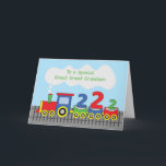 Great Great Grandson 2nd Birthday Colorful Train Card<br><div class="desc">Take your great great grandson for a ride on this brightly colored train that is heading his way to bring him birthday fun and loads of hugs and kisses for his upcoming 2nd birthday.</div>