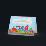 Great Great Grandson 4th Birthday Colourful Train Card<br><div class="desc">This is one exciting card that you should be giving your great great grandson to join him celebrate his 4th birthday that will be happening soon. Get a copy of this today to be ready when that day finally arrives.</div>