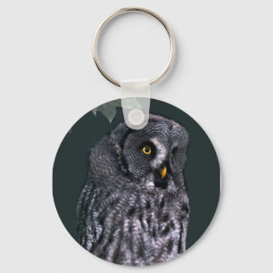 Great Grey Owl Key Ring