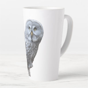 Great Grey Owl Latte Mug