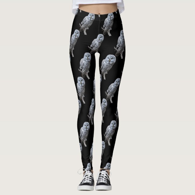Great Grey Owl Leggings (Front)