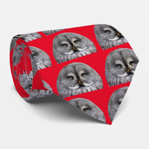Great Grey Owl Tie