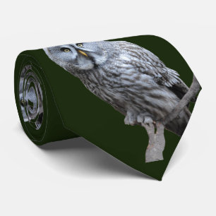 Great Grey Owl Tie