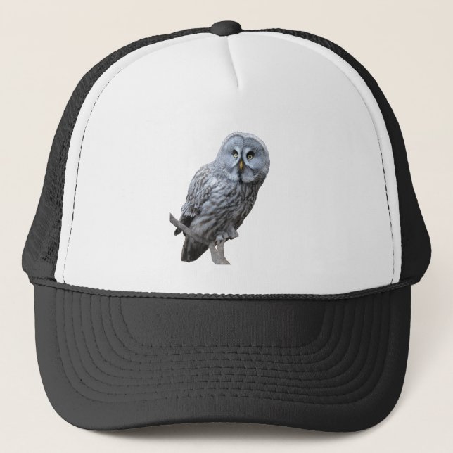 Great Grey Owl Trucker Hat (Front)
