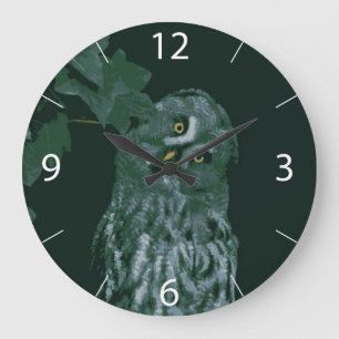 Great Grey Owl Wall Clock