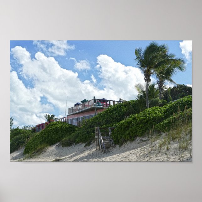 Great Guana Cay Beach Bar, Bahamas Poster (Front)