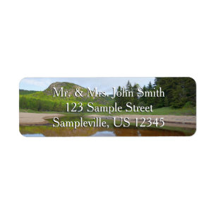 Great Head Reflection at Sand Beach Return Address Label