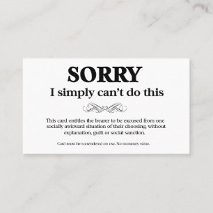 Great Help For Introverts Business Card