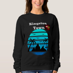 Great Holiday Destination Kingston Town Jamaica Ra Sweatshirt