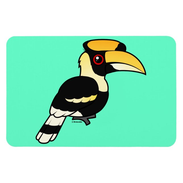 Great Hornbill Magnet (Horizontal)