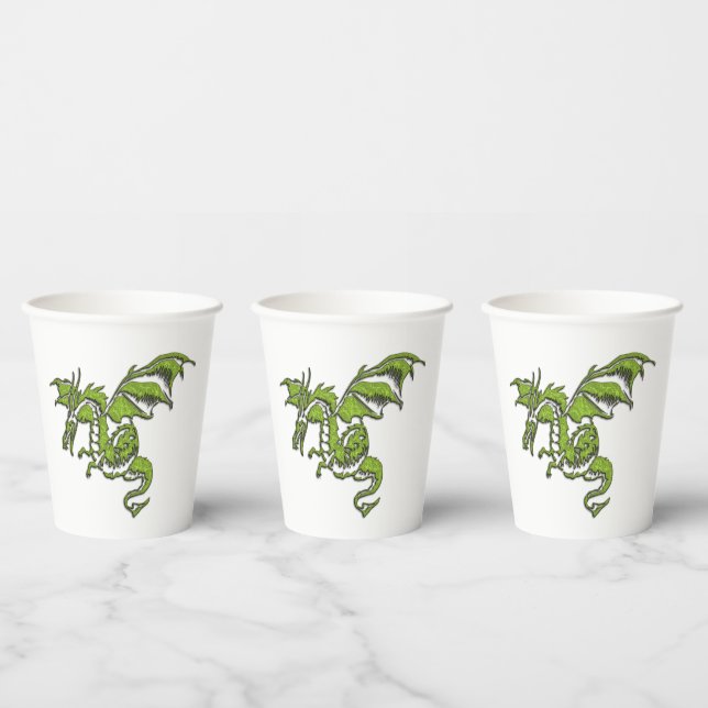 Great Horned Owl at Night Welcome Paper Cups (Multi)