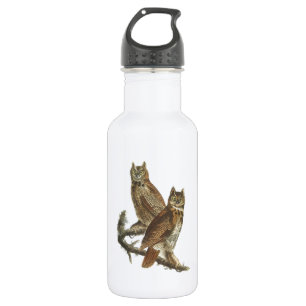 Great Horned Owl by Audubon 532 Ml Water Bottle