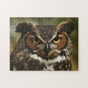 Great Horned Owl Close Up Puzzle