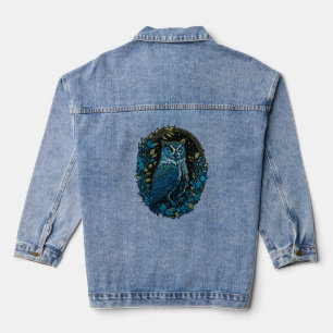 Great Horned Owl Denim Jacket