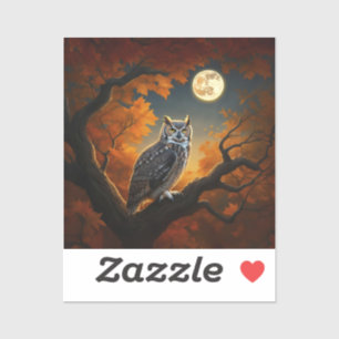 Great Horned Owl in Autumn