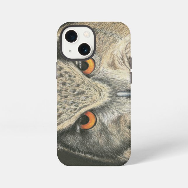 Great Horned Owl iPhone Case (Back)