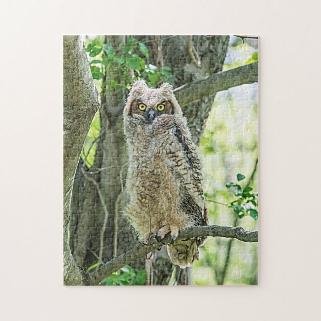 Great Horned Owl Jigsaw Puzzle (Vertical)