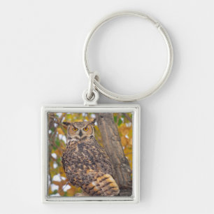 Great Horned Owl Key Ring