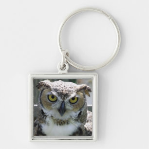 Great Horned Owl Key Ring