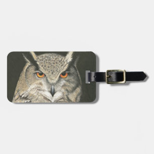 Great Horned Owl Luggage Tag