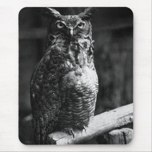 Great Horned Owl Mouse Pad