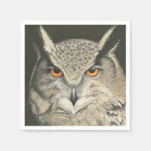 Great Horned Owl Napkin