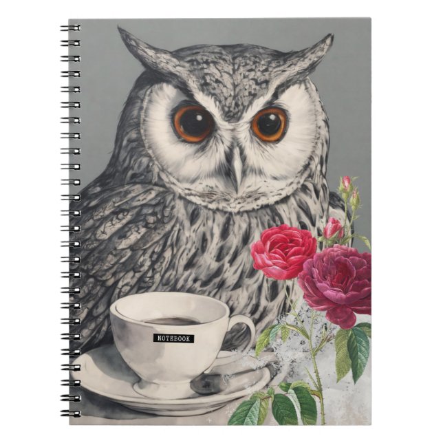 Great Horned Owl Notebook Journal (Front)