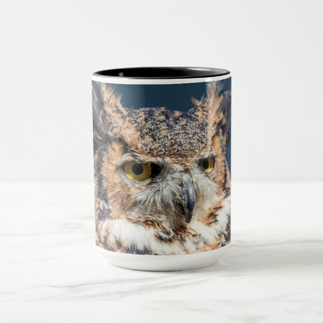 Great Horned Owl Portrait Mug (Center)