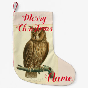 Great Horned Owl Thunder_Cove Small Christmas Stocking