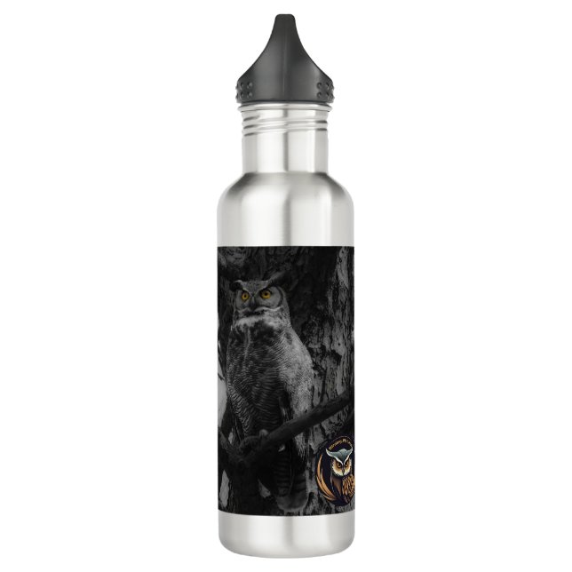 Great Horned Owl Waterbottle 710 Ml Water Bottle (Left)