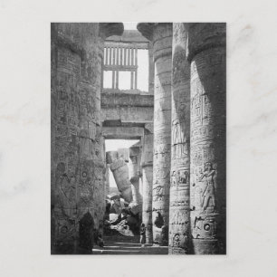 Great Hypostyle Hall Karnak Egypt ~ 1845 Postcard