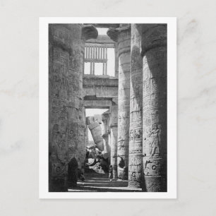 Great Hypostyle Hall Karnak Egypt ~ 1845 Postcard