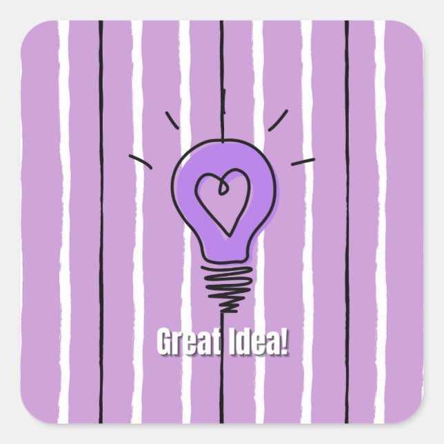 Great Idea! Square Sticker (Front)