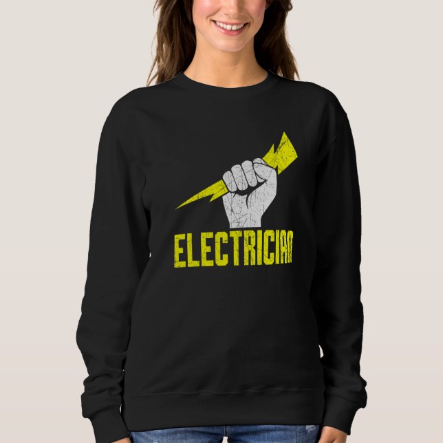 Great  Idea Women Men Electrician Sweatshirt (Front)